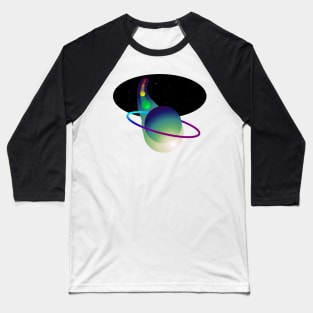 Pop out pocket Wormhole Universe Baseball T-Shirt